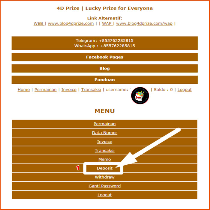Panduan deposit